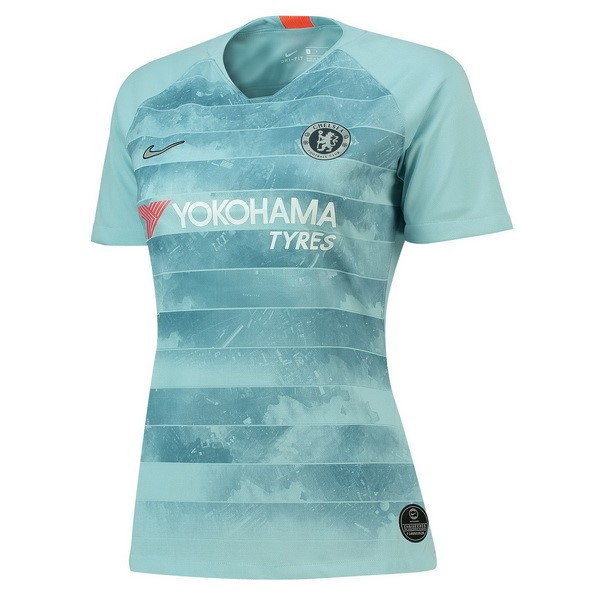 Camiseta Chelsea Tercera equipo Mujer 2018-19 Azul
